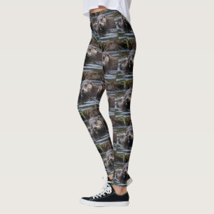 **"Drift i Kärlek: Mummy och Baby Otter"** Leggings