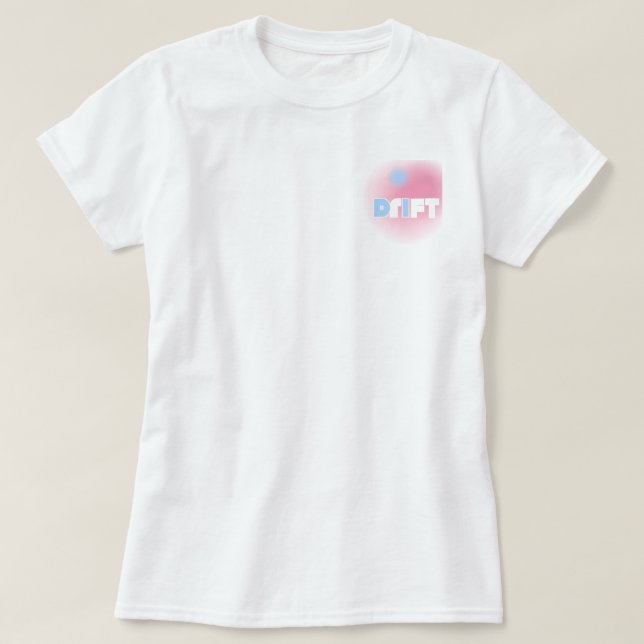 Drift in Pastel – Mjuk Y2K Surf T-shirt (Design framsida)