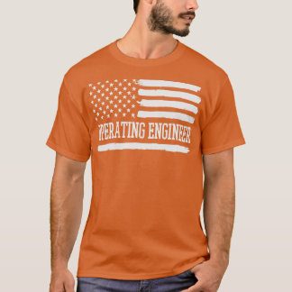 Drift Ingenjör American Flagga 4 juli T Shirt