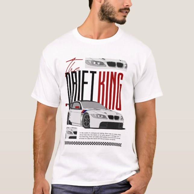 Drift King t-shirt för män (Framsida)