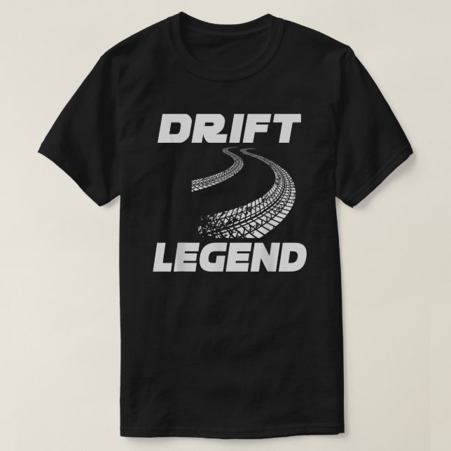Drift Legend Burnout Burn Rubber Street Racer Drif T Shirt (Design framsida)