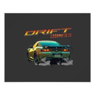 DRIFT LEGEND SUPRA MK4 - ANIME STIL FOTOTRYCK