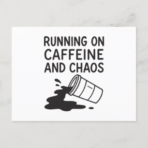 Drift på koffein och kaos helg vykort