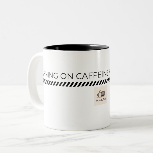 Drift på koffein och tidslinjer Kaffe Mugg (Framsida vänster)