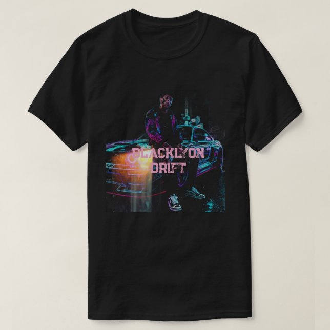 Drift racing svart Lyon 53 T-Shirt (Design framsida)