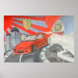 Driftande i himlen poster