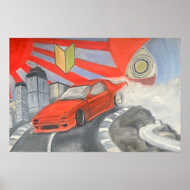 Driftande i himlen poster (Framsidan)