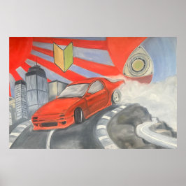 Driftande i himlen poster