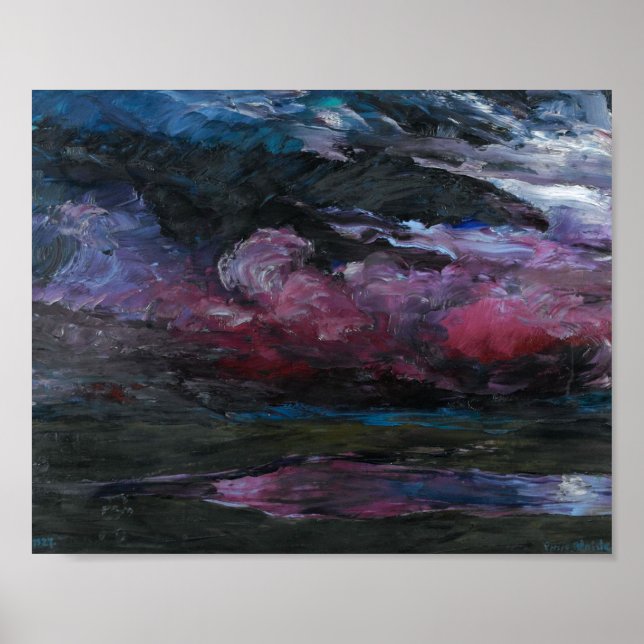Driftande ovädersmoln | Emil Nolde | Poster (Framsidan)