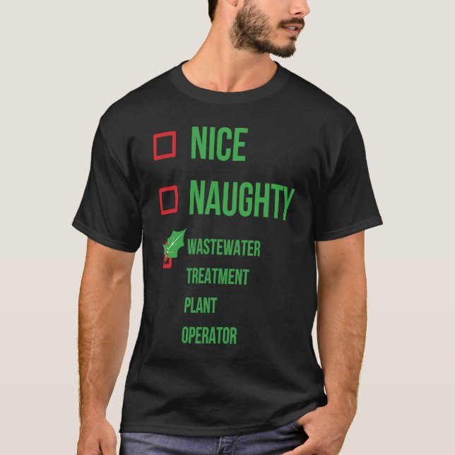 Driftansvarig för avloppsreningsverk Funny Christm T Shirt (Framsida)