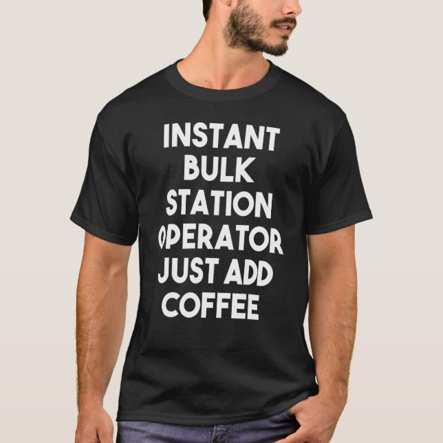 Driftansvarig för snabbtvätt Station, lägg bara ti T Shirt (Framsida)