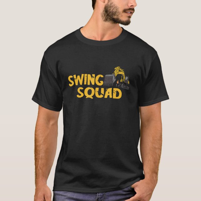 Driftansvarig för swing Squad Construction Site Ex T Shirt (Framsida)