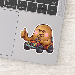 Driftar på Magkänsla Ensam Potatis Klistermärken