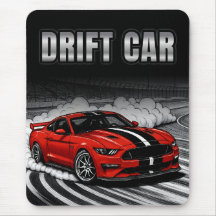 Driftbil Röd Muskelbil