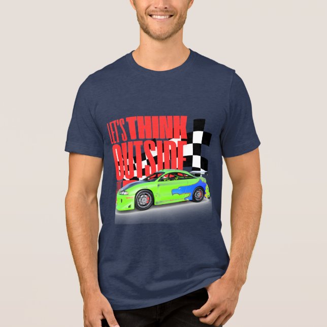 Driftbilsracingströja för män och kvinnor t shirt (Framsida)
