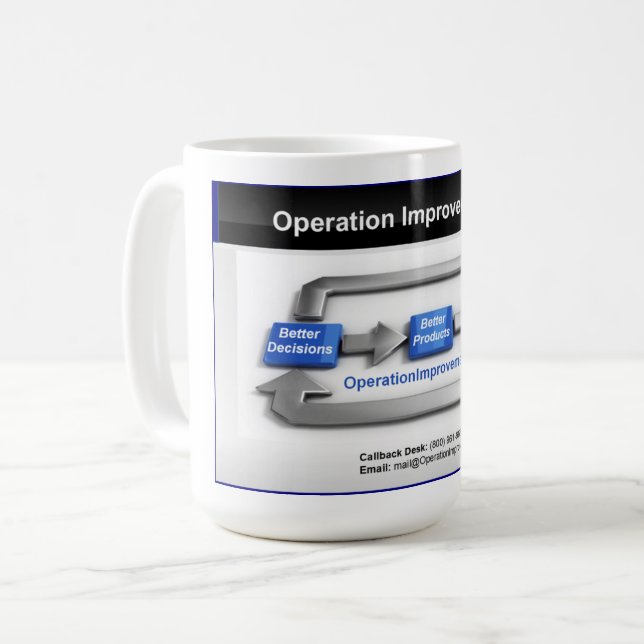 Driftförbättringsmugg Kaffemugg (Framsida vänster)