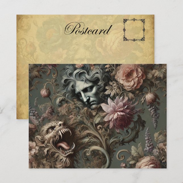 Drifthavarens paradox - gotiic Mythic Helg Vykort (Fram/baksida)