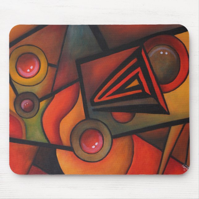 Driftigt knäppas musen vadderar musmatta (Framsidan)