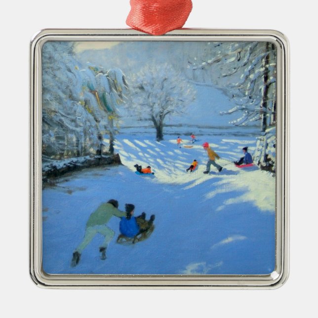 Driftigt pulkan Youlgreave Julgransprydnad Metall (Framsidan)