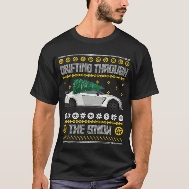 drifting genom snön 2 t shirt (Framsida)