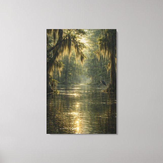 Drifting Morning | Cypress Marsh | Canvas Art (Framsida)