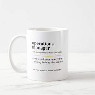 Driftledarens definitionsgåva kaffemugg