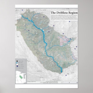 Driftless-regionen poster