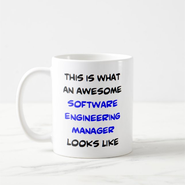 Driftsansvarig för software, fantastisk kaffemugg (Vänster)
