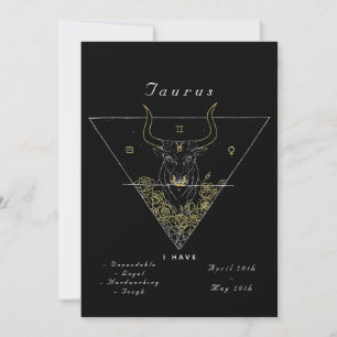 "Driftsatt av Taurus" Inbjudningar