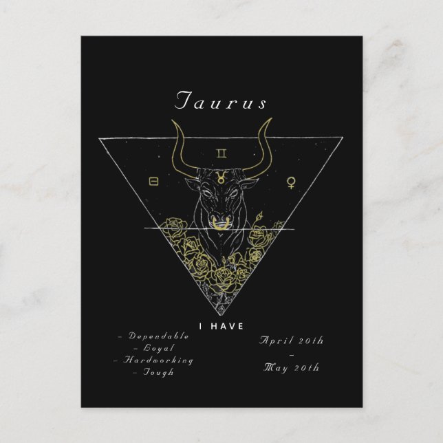 "Driftsatt av Taurus" Vykort (Framsida)