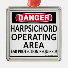 Driftsområde för Harpsichord Julgransprydnad Metall