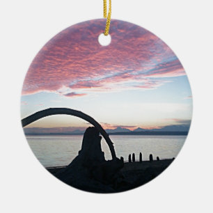 Driftwood Arch Sunset Julgransprydnad Keramik