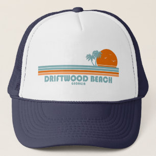 Driftwood Beach Georgia Sol Handflatan Träd Keps