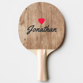 Driftwood Boards Vintage Heart Signatur Pingisracket
