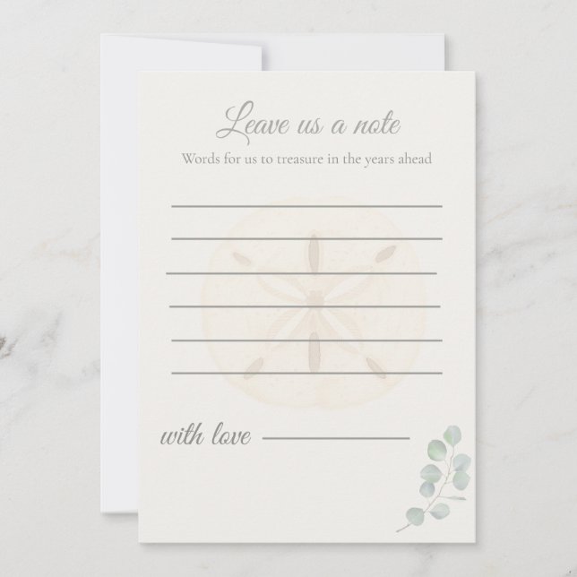 Driftwood Garden Wedding Message Cards | Anteckningskort (Framsida)