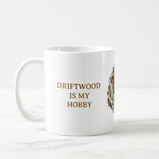 DRIFTWOOD-INSPIRED WHITE CERAMIC MUG KAFFEMUGG (Vänster)