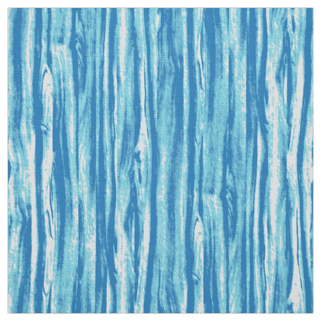 Driftwood-mönster - havsblått och vitt tyg (Provkarta)