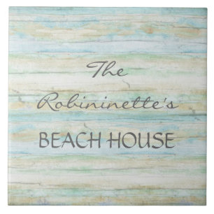 Driftwood Ocean Beach House Coastal Seashore Kakelplatta