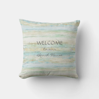 Driftwood Ocean Beach House Coastal Seashore Kudde