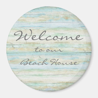 Driftwood Ocean Beach House Coastal Seashore Magnet