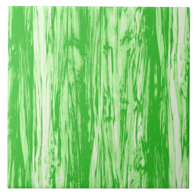 Driftwoodmönster - limefruktgrönt och vit kakelplatta (Framsidan)