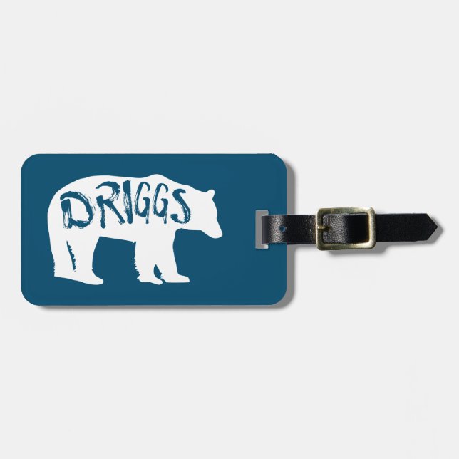 Driggs Idaho Bear Bagagebricka (Horisontell Framsida)