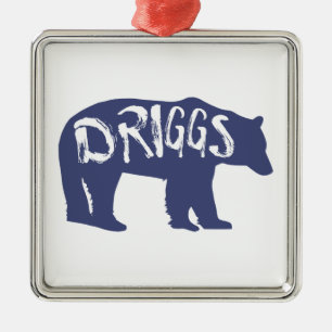 Driggs Idaho Bear Julgransprydnad Metall