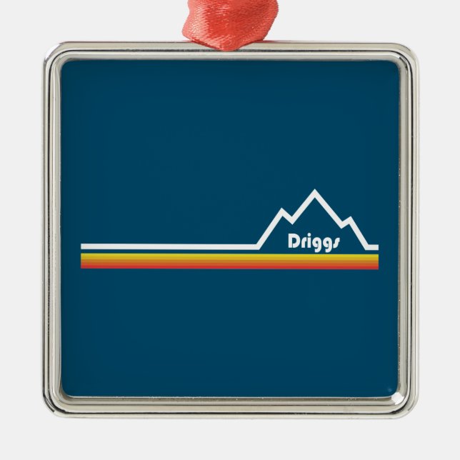 Driggs Idaho Julgransprydnad Metall (Framsidan)