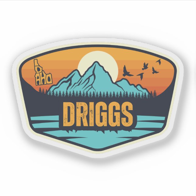 Driggs, Idaho Klistermärken (Framsida)