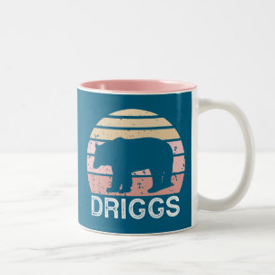 Driggs Idaho Retro Bear Två-Tonad Mugg