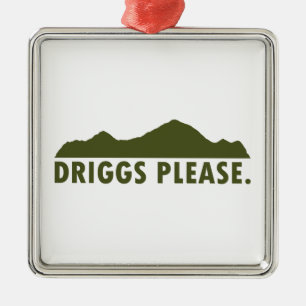 Driggs Idaho Snälla Julgransprydnad Metall