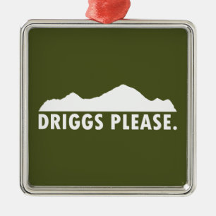 Driggs Idaho Snälla Julgransprydnad Metall