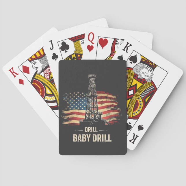 Drill Baby borll American Trump Energy Economy Casinokort (Baksidan)