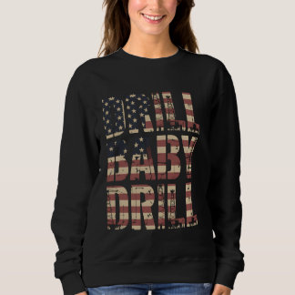 Drill Baby borll USA flagga Oilfield Worker Roughn T Shirt